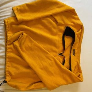 Petite large yellow pullover from j crew sport